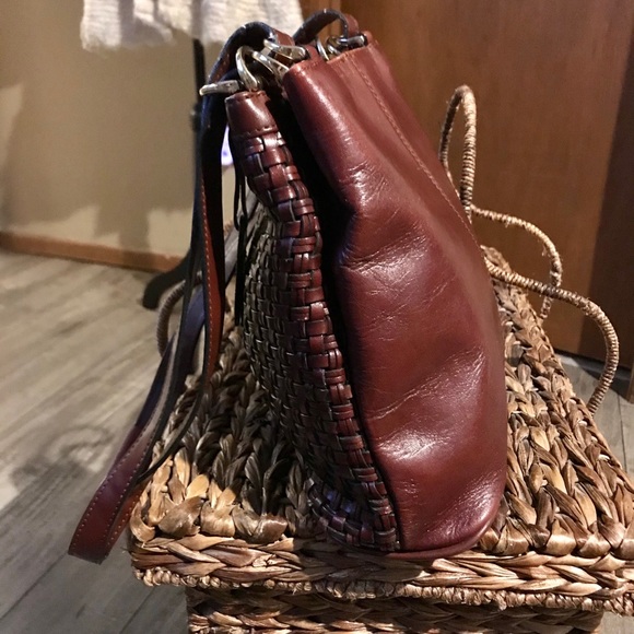 Italian leather mid woven front bag wow! - Picture 5 of 7